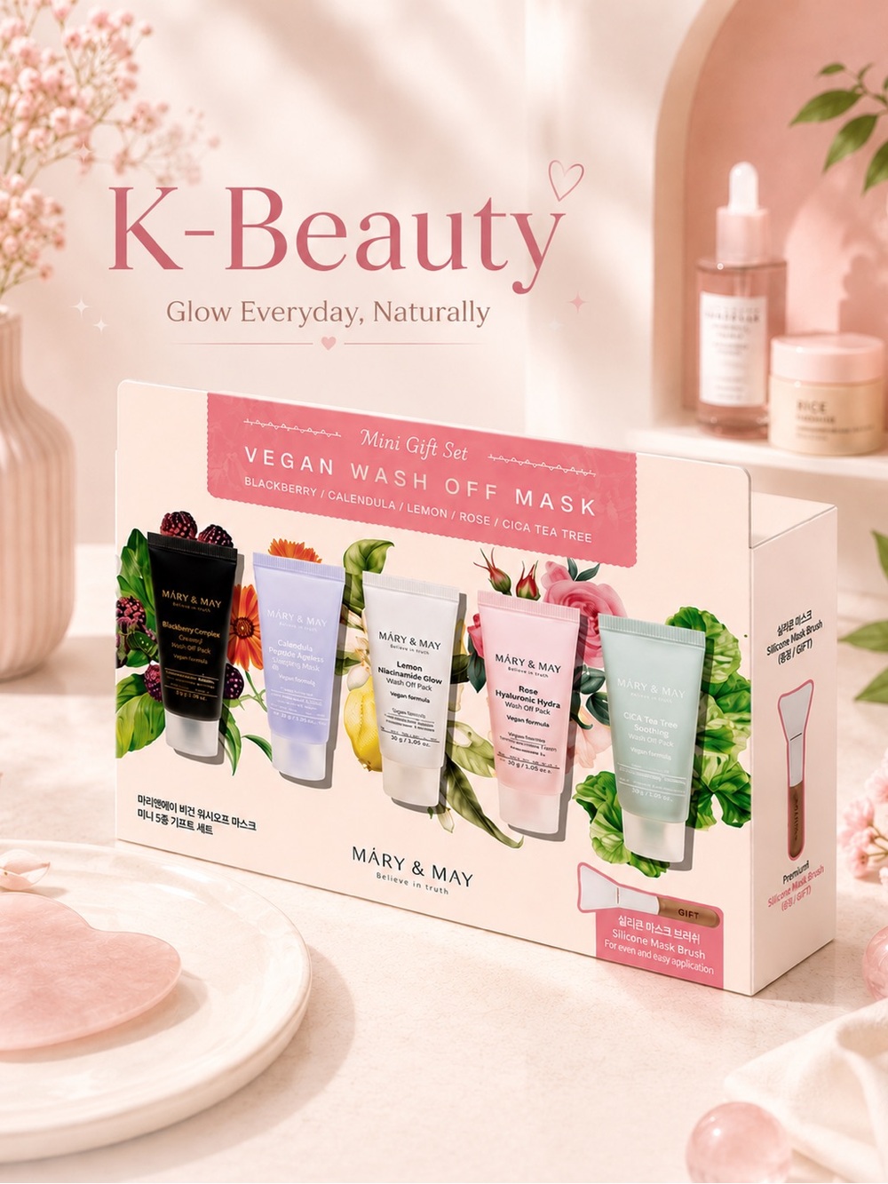 Mary&May Vegan Wash Off Mask Mini Gift Set